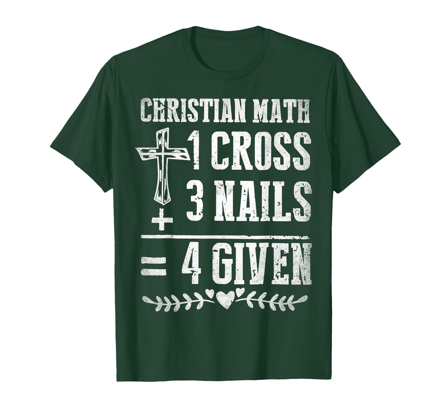 Christian Math God Worshiper Christ Follower Religion Funny T-Shirt