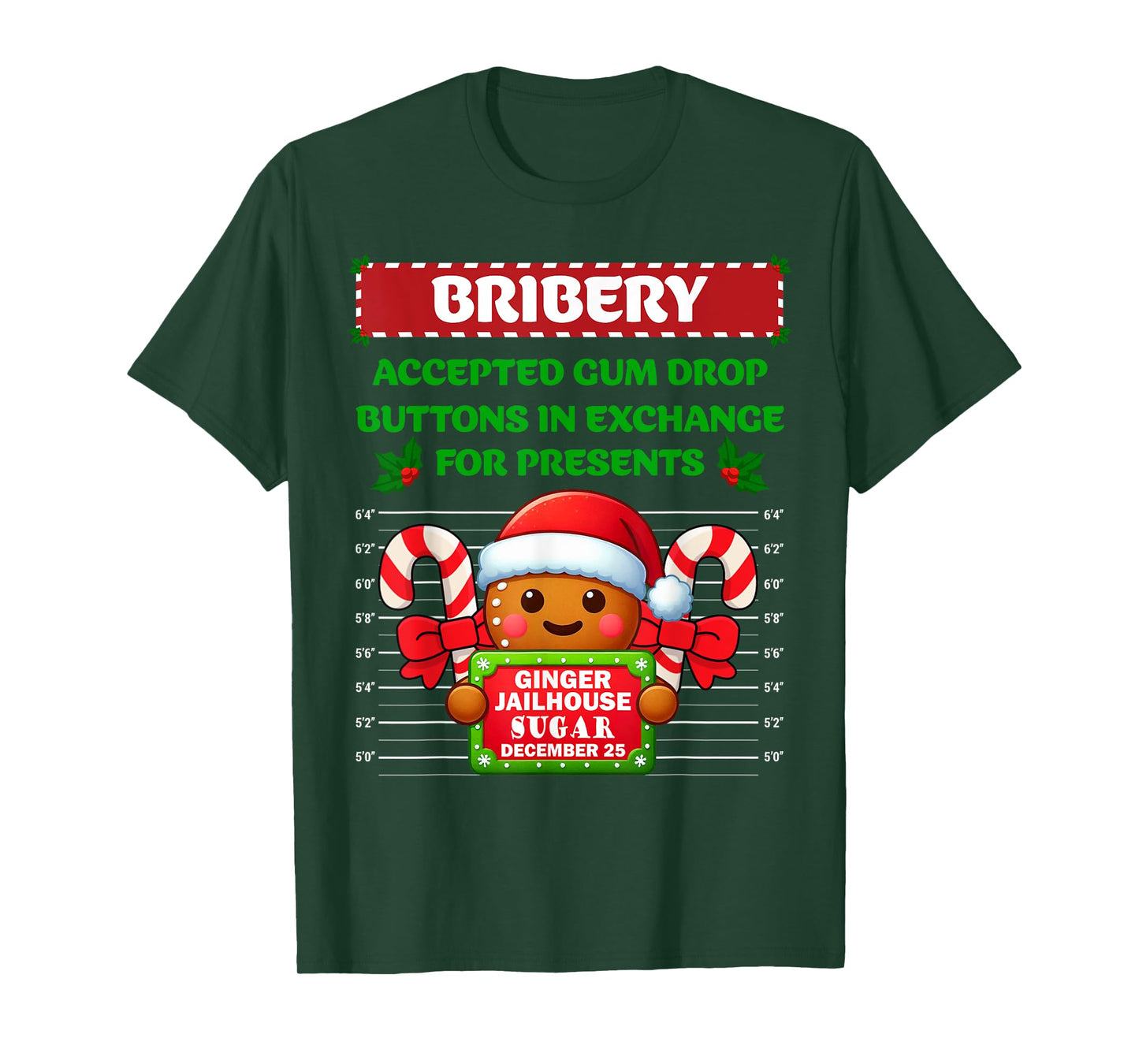 Funny Gingerbread Inmate Christmas Matching Family Group Set T-Shirt