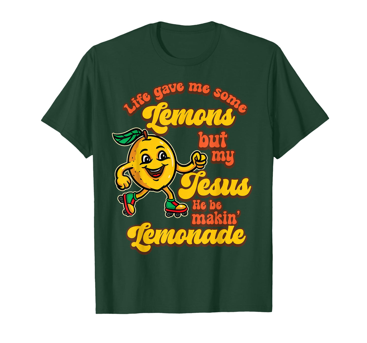 Funny Christian Humor Life Gave Lemons Jesus Making Lemonade T-Shirt