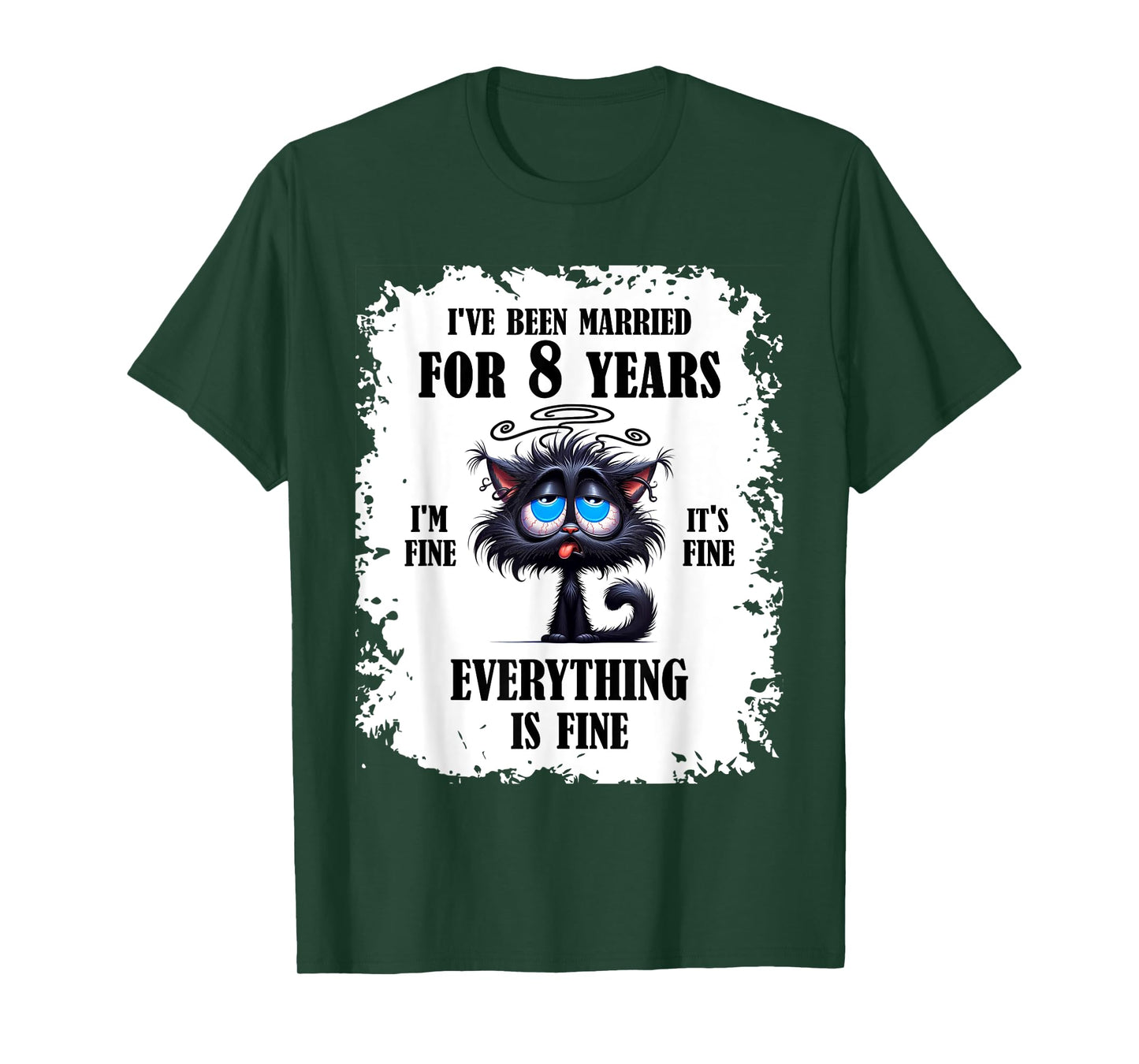 Bronze Wedding I've Been Married For 8 Years T-Shirt