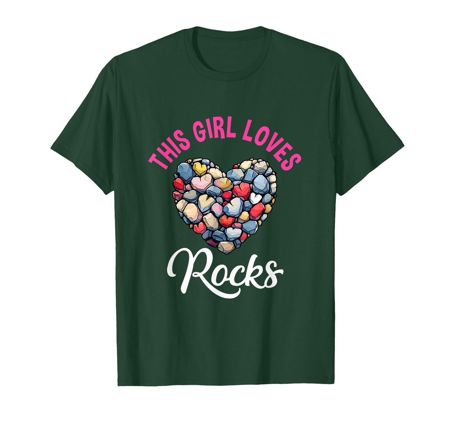 Rock Collector Hunting Women Girl Stones Geology Rockhound T-Shirt
