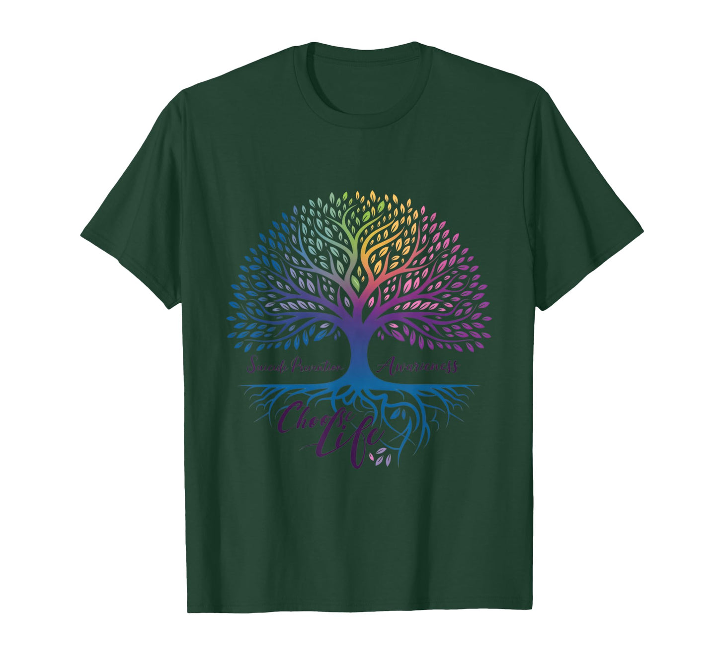 Tree Of Life Choose Life Suicide Prevention Awareness T-Shirt