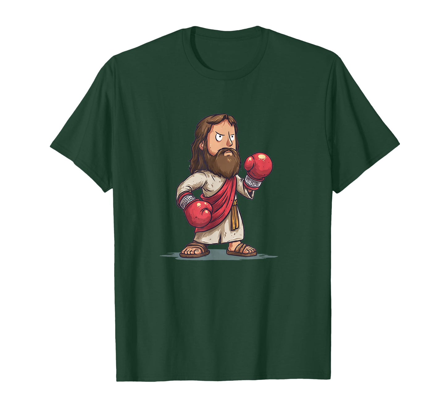 Punching Gloves with Jesus Christ Costume T-Shirt