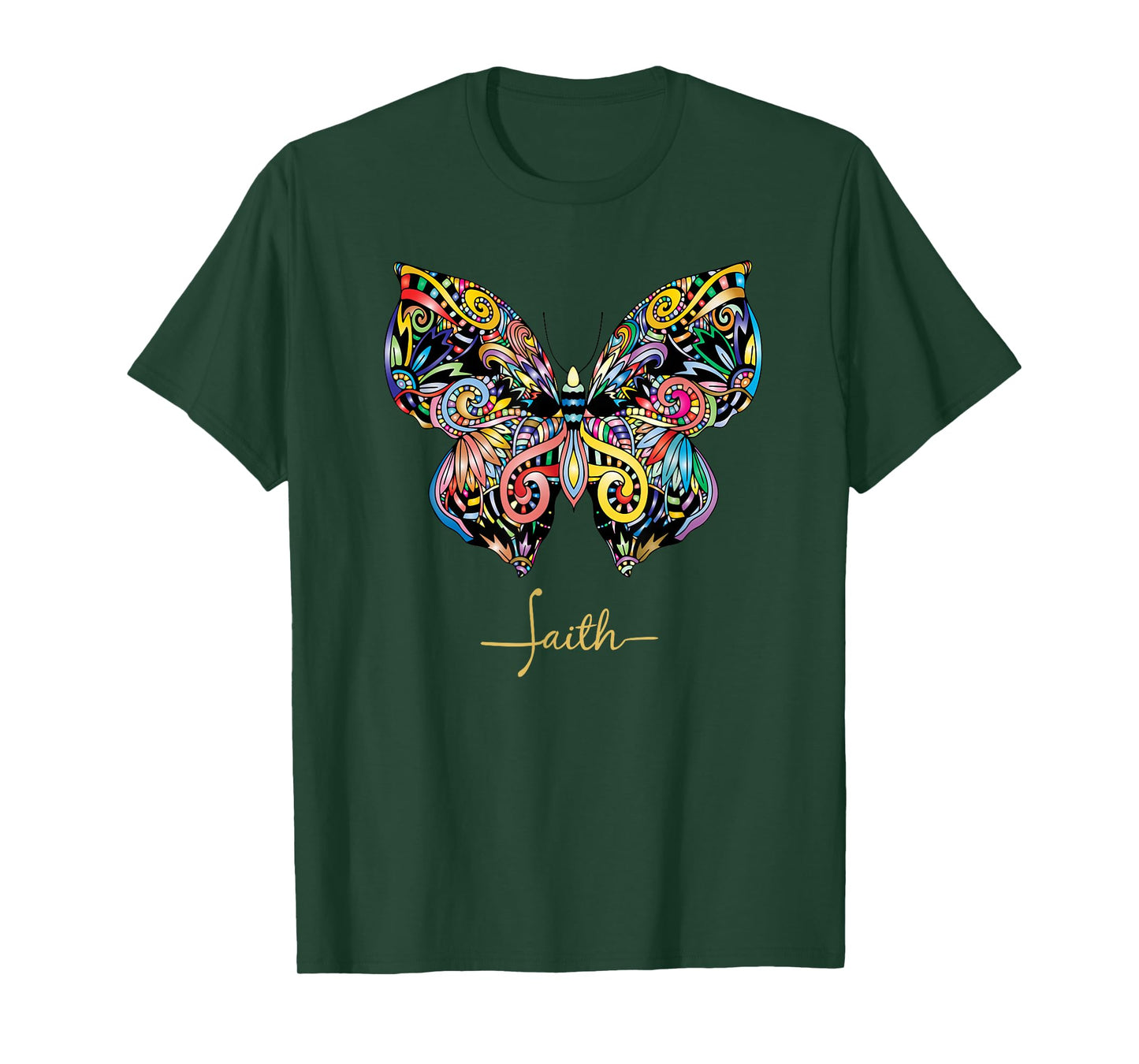 Christian T Faith bible butterfly women's T-Shirt