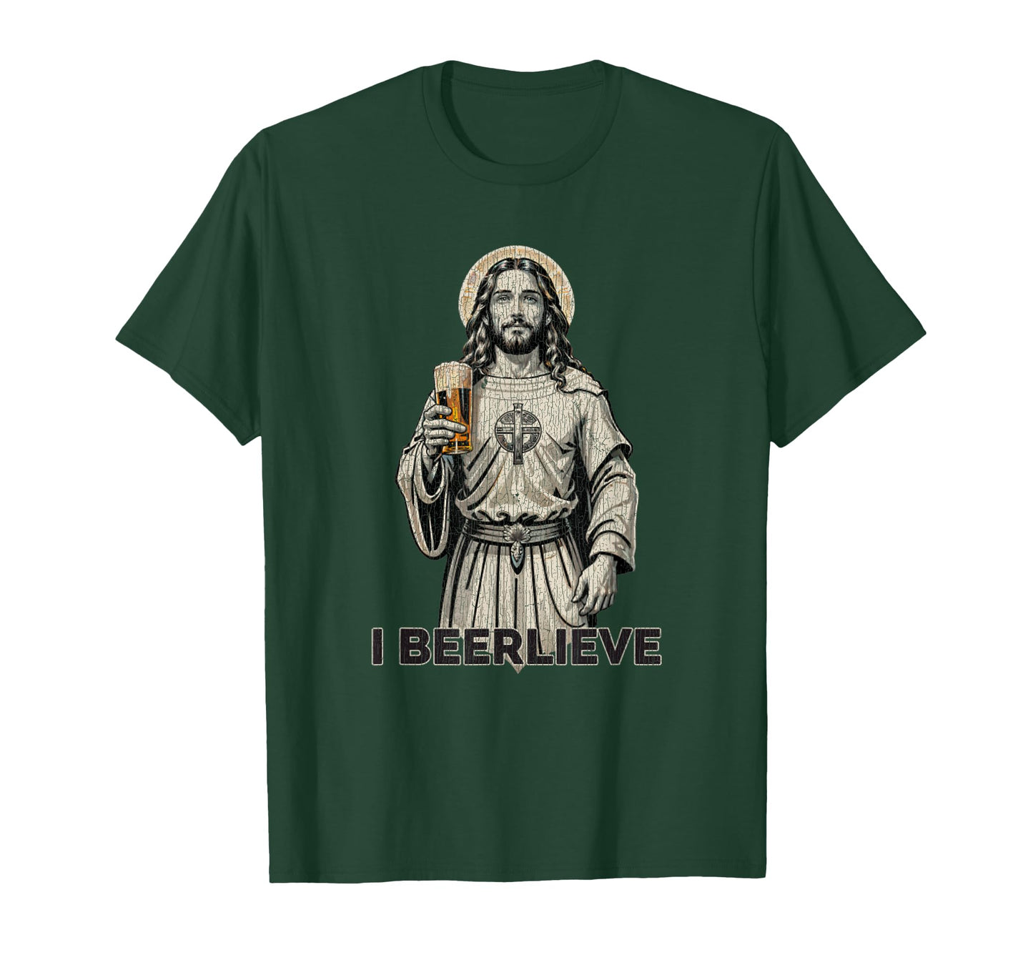 Vintage Jesus I Beer I Believe In Jesus T-Shirt