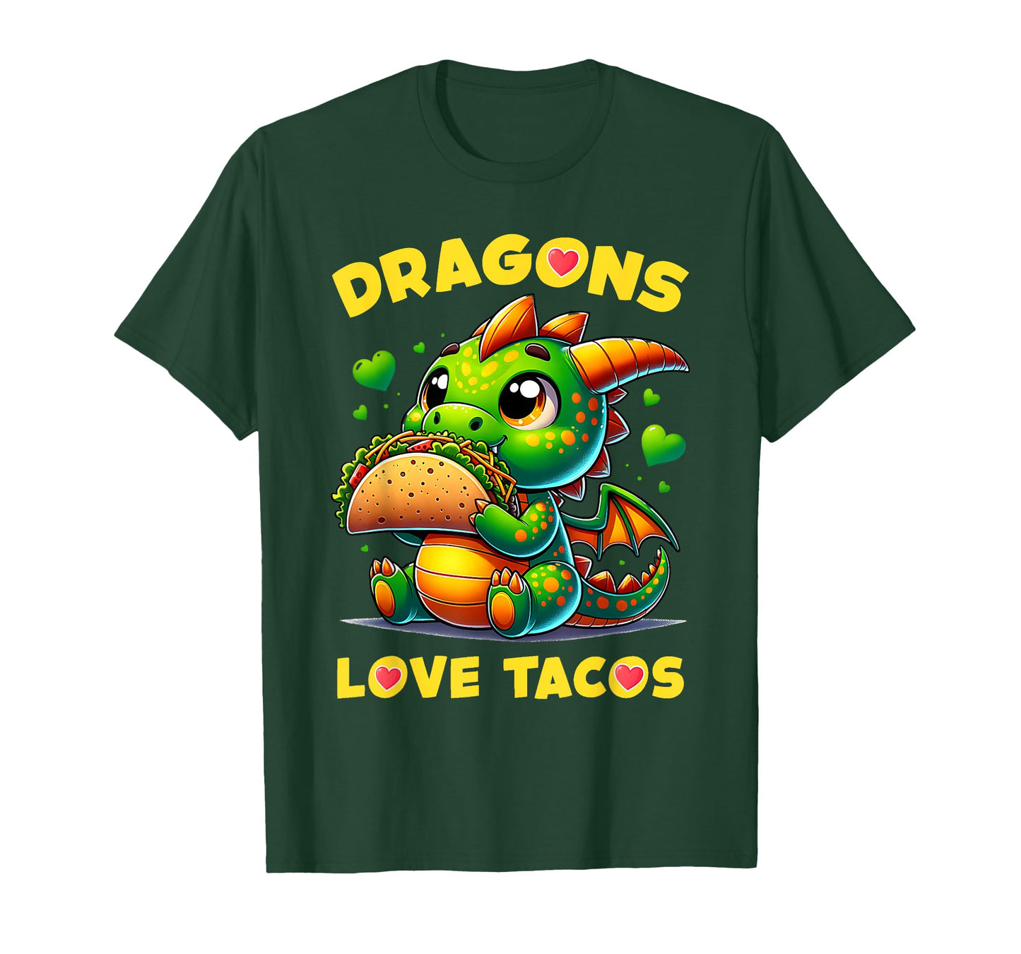 Dragons Love Tacos Cute Cinco De Mayo Mexican Food Kids Boys T-Shirt