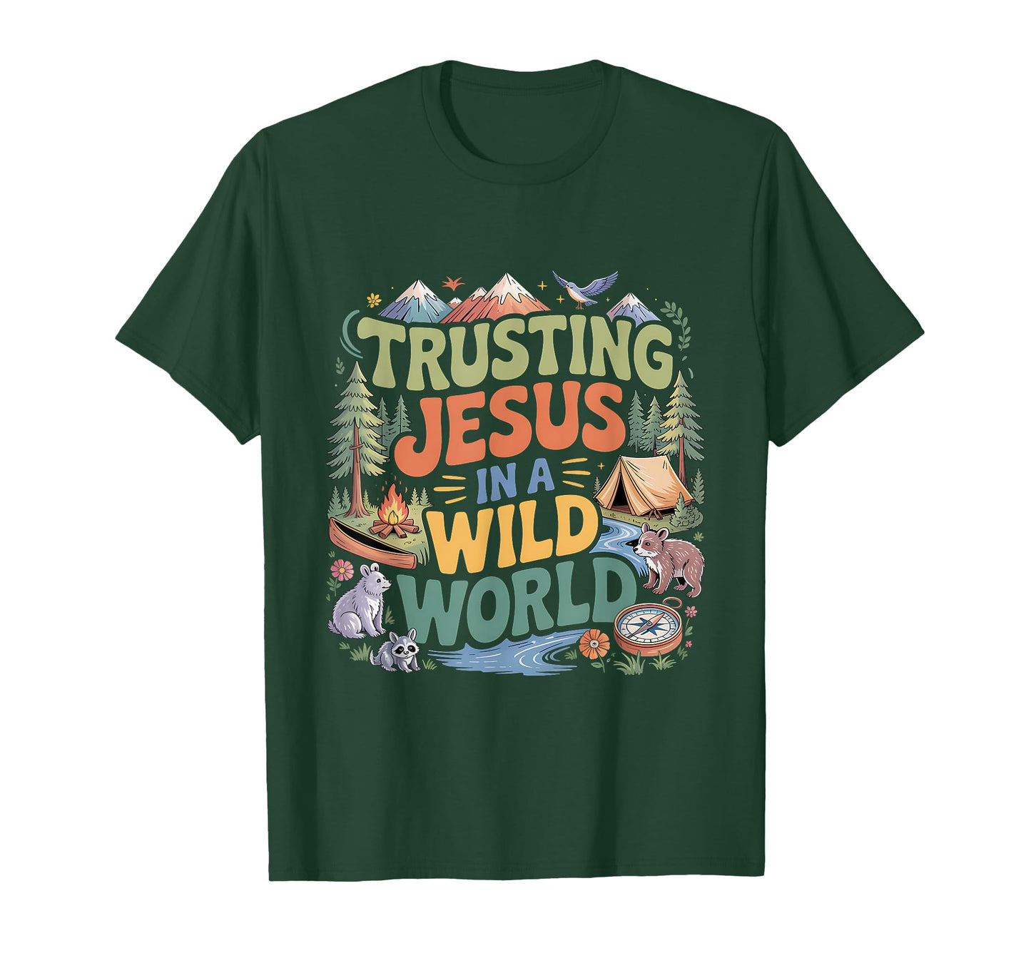 Christian Summer True North Trusting Jesus Camp VBS 2025 T-Shirt