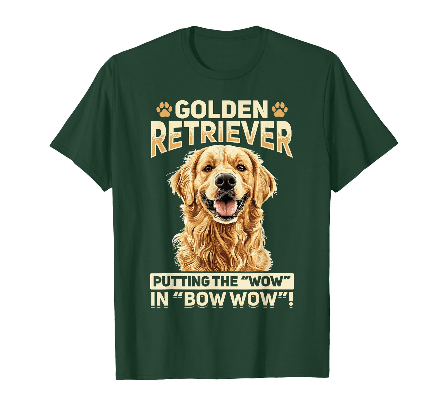 Golden Retriever Dog Breed Golden Retriever: Putting the T-Shirt for Men Women Kids