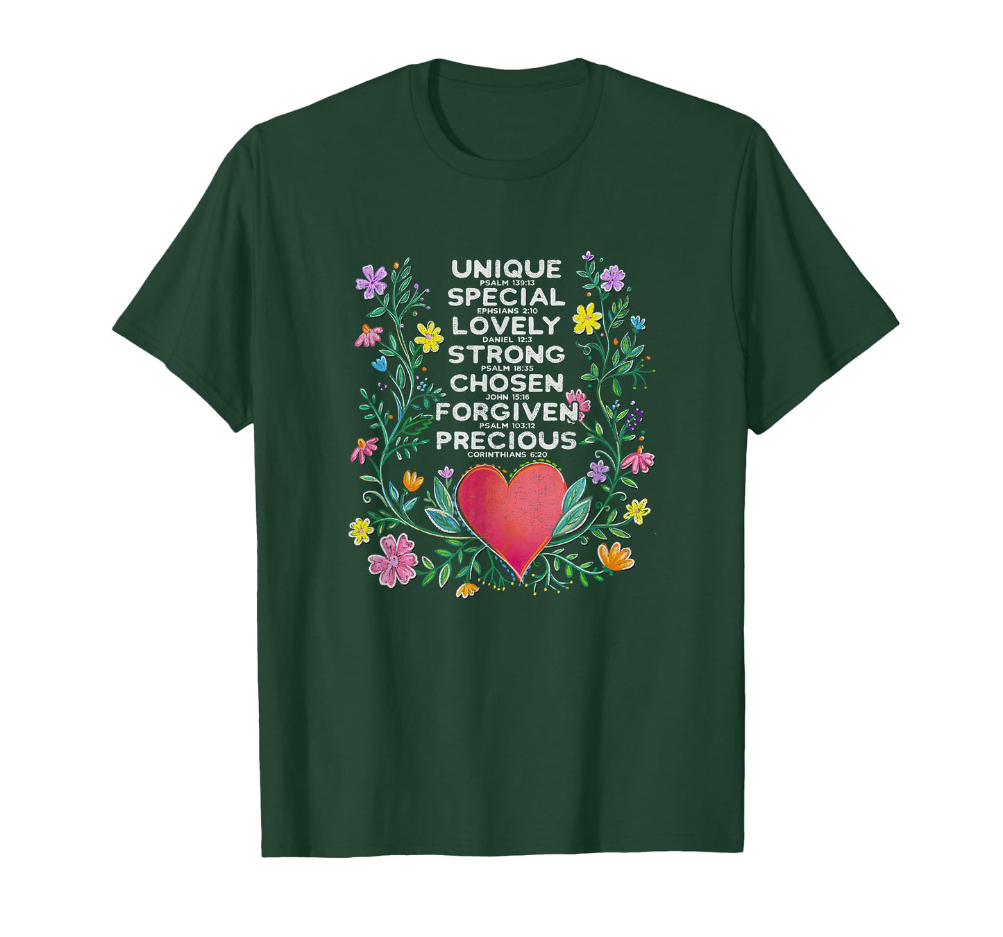 Christian Scripture, Bible Verses, Unique, Special, Strong T-Shirt
