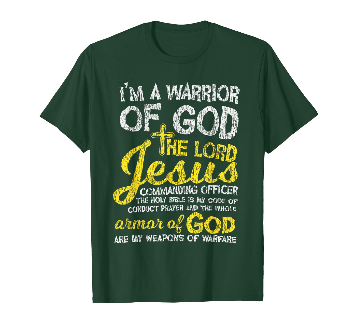 The Lord Jesus Armor Of God Cross Faith Christian Bible Gift T-Shirt