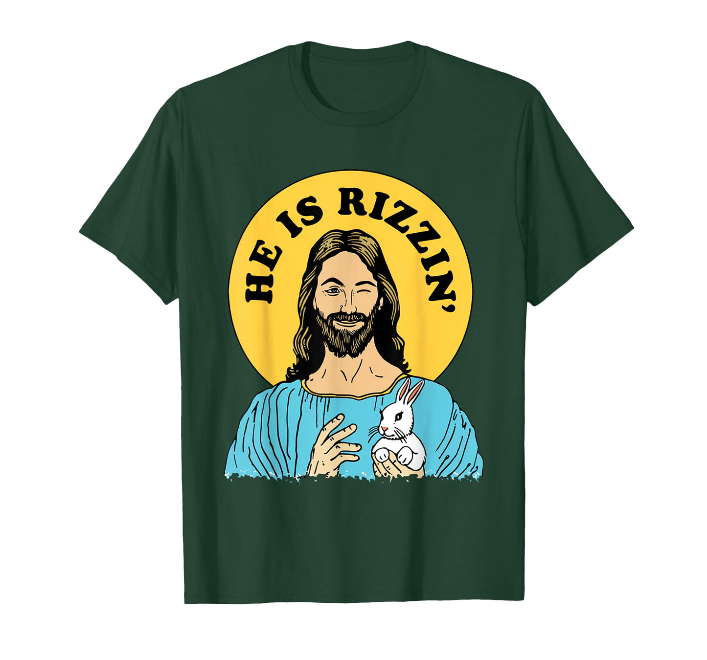 He Is Rizzin Funny Jesus Christian Happy Easter Day T-Shirt