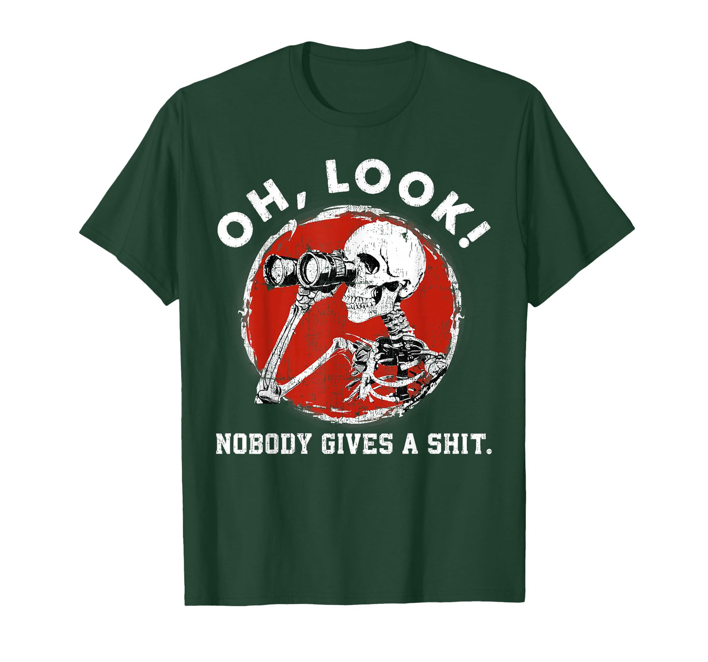 Oh Look Nobody Gives A Skeleton Funny Generation X T-Shirt