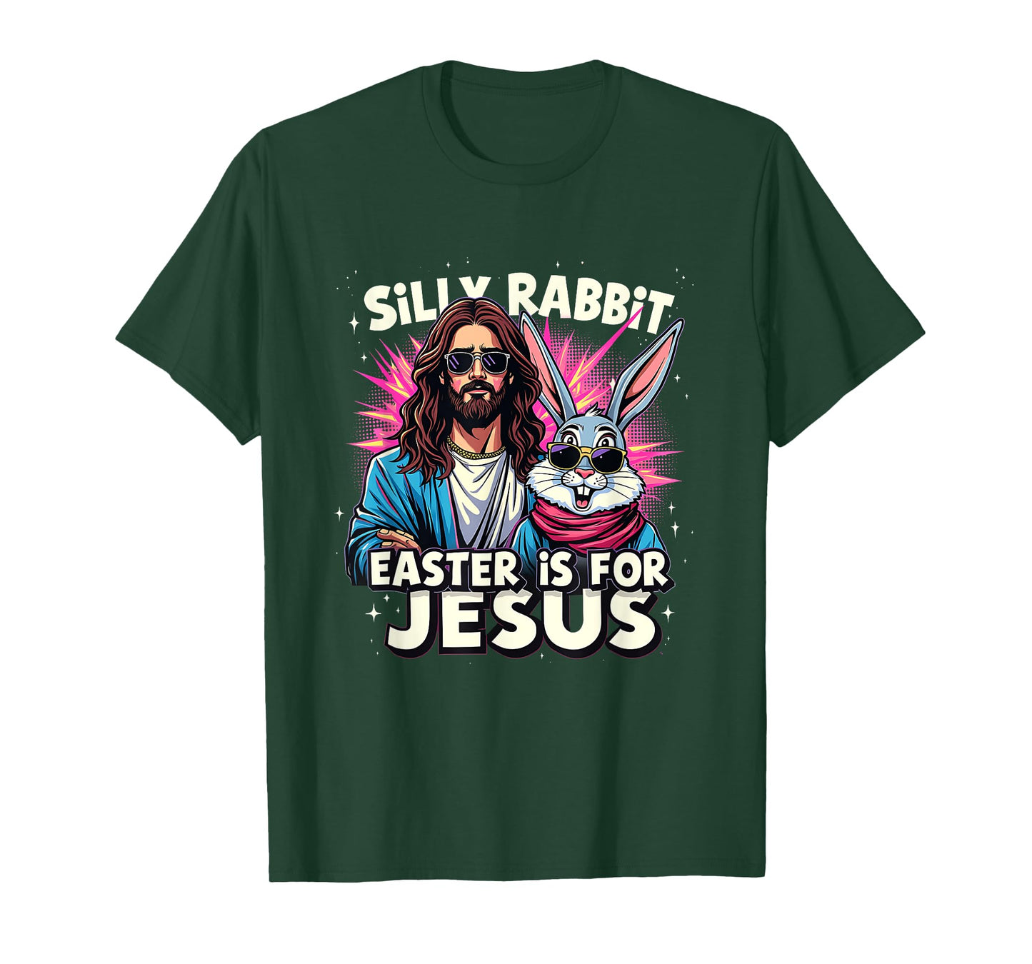 Easter Jesus Silly Rabbit Christian Faith Easter Day Costume T-Shirt