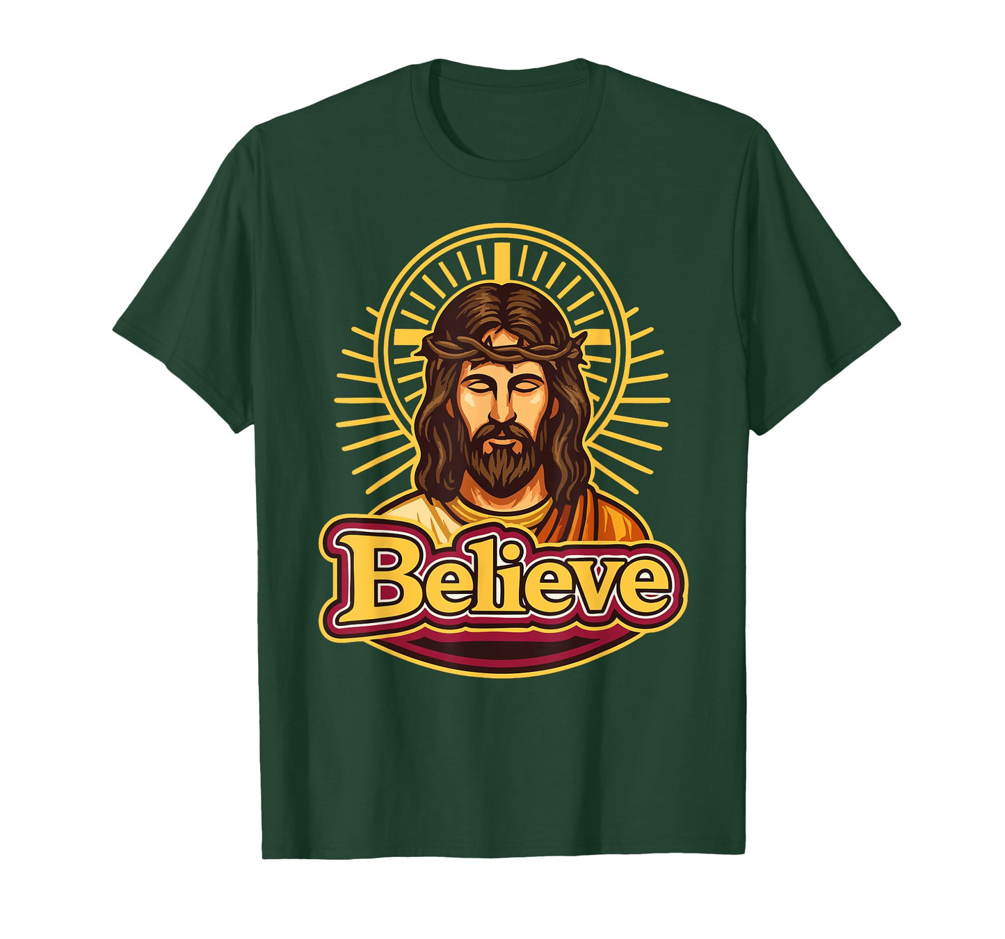 Christian Believe Jesus Christ Faith Savior Design T-Shirt