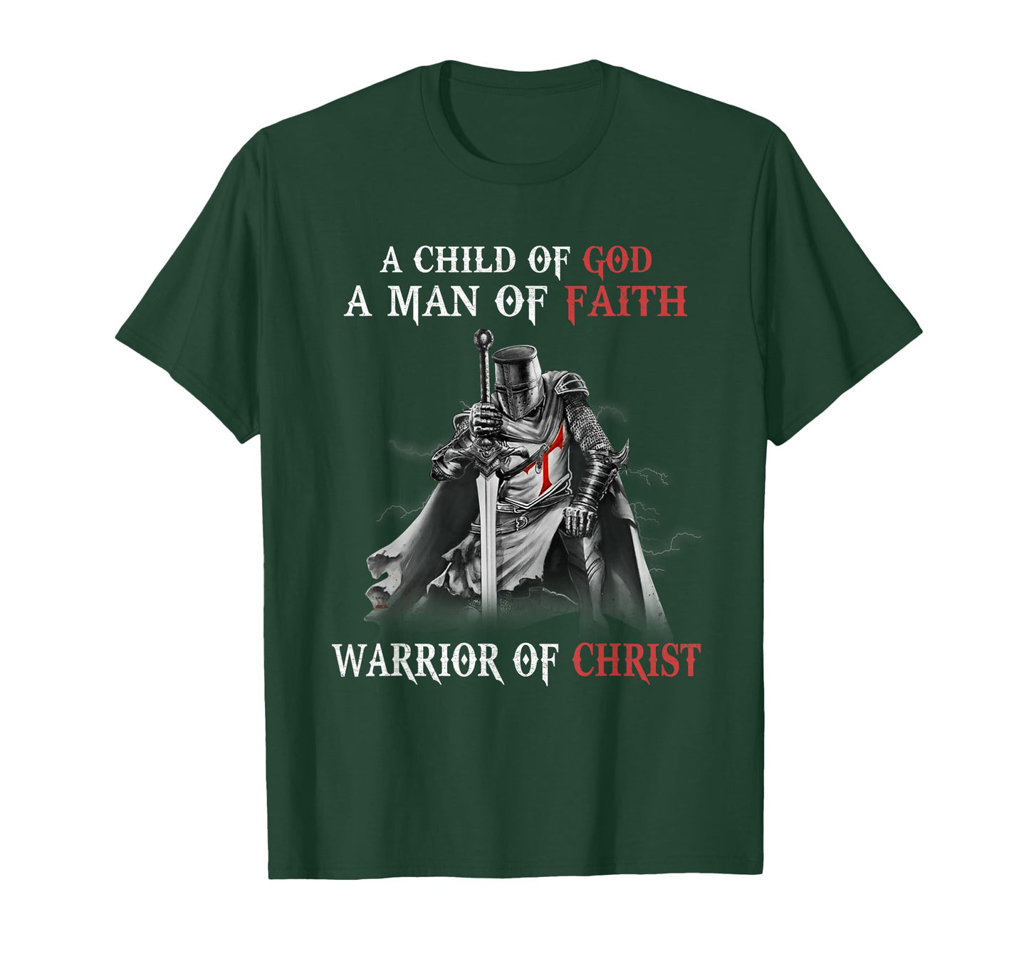 Knight Templar Faith A Warrior Of Christ T-Shirt