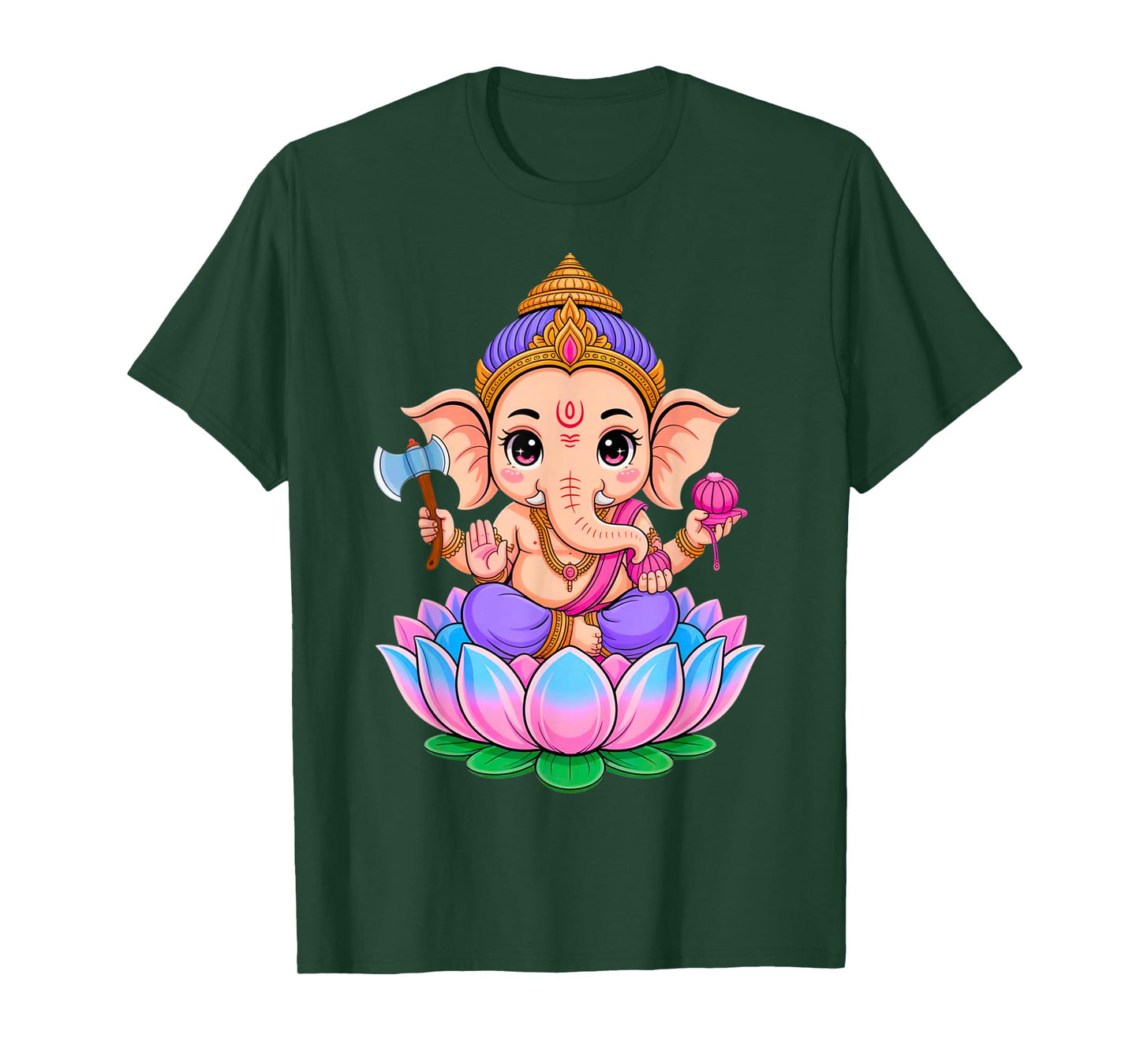 Hindu Ganesha Puja Elephant God India Meditation Yoga Murti T-Shirt