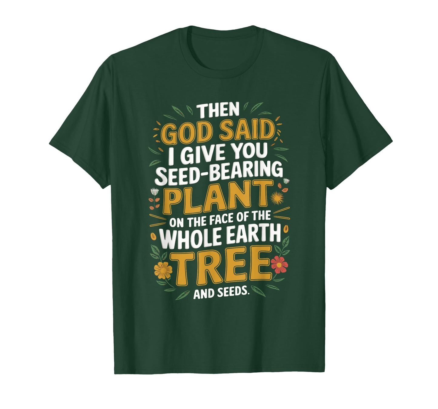 Genesis 1:29 Plant Based Diet Vegan Bible Verse T-Shirt