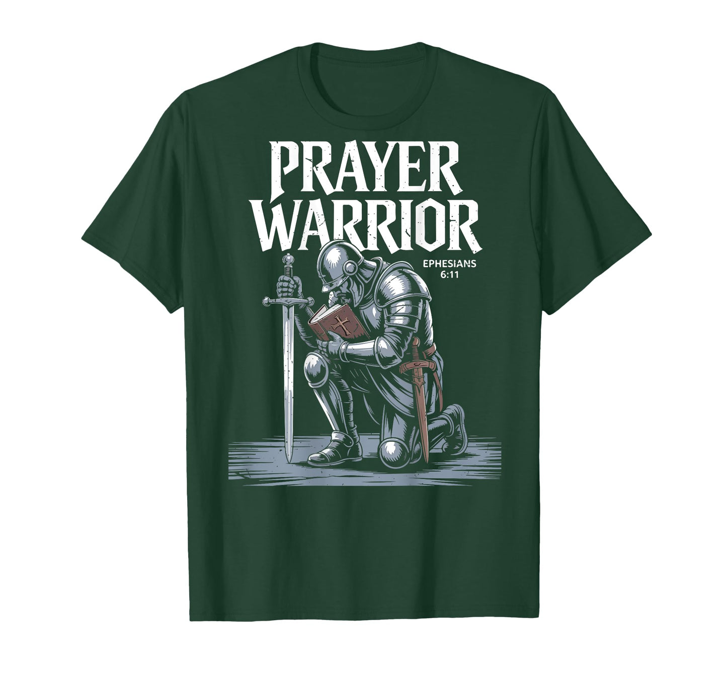 Jesus Prayer Warrior Christian Armor of God Son Graphic Back T-Shirt