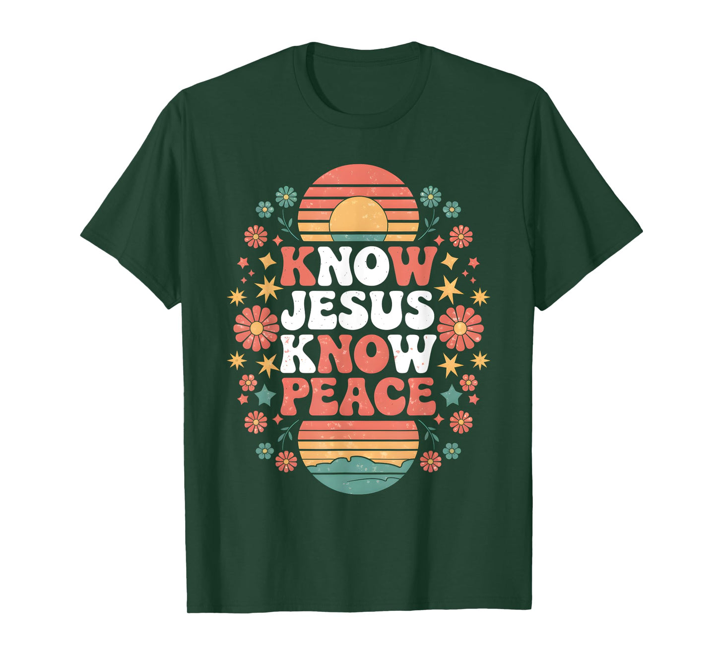 Know Jesus Know Peace Christian God Faith Men Women Kids T-Shirt
