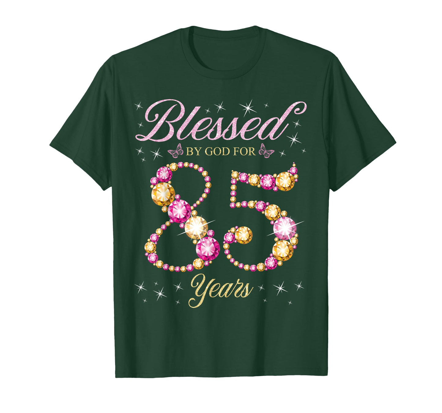 Blessed By God For 85 Years Old 85th Birthday Party T-Shirt