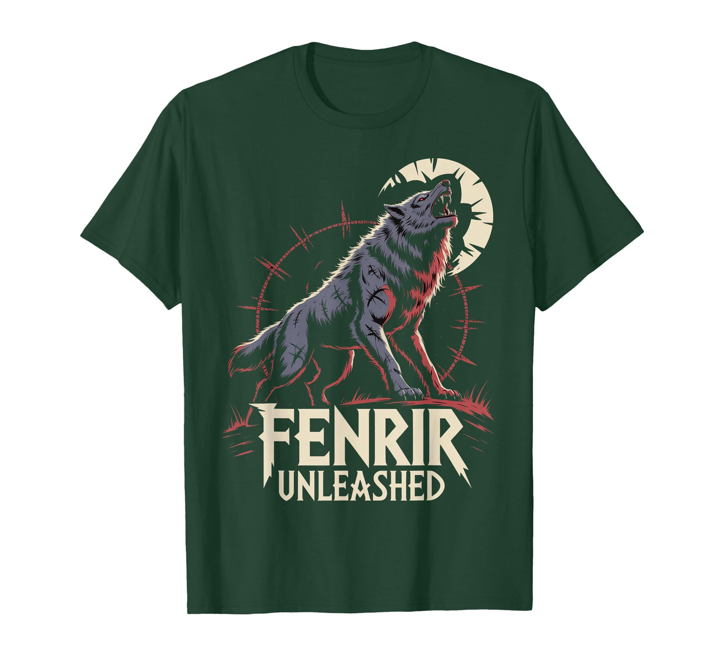 Celtic Fenrir Wolf Norse Mythology Nordic Viking T-Shirt