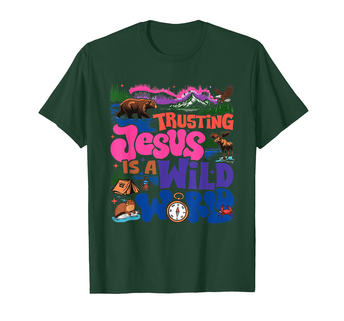 True North VBS 2025 Trusting Jesus Wilderness Christian T-Shirt