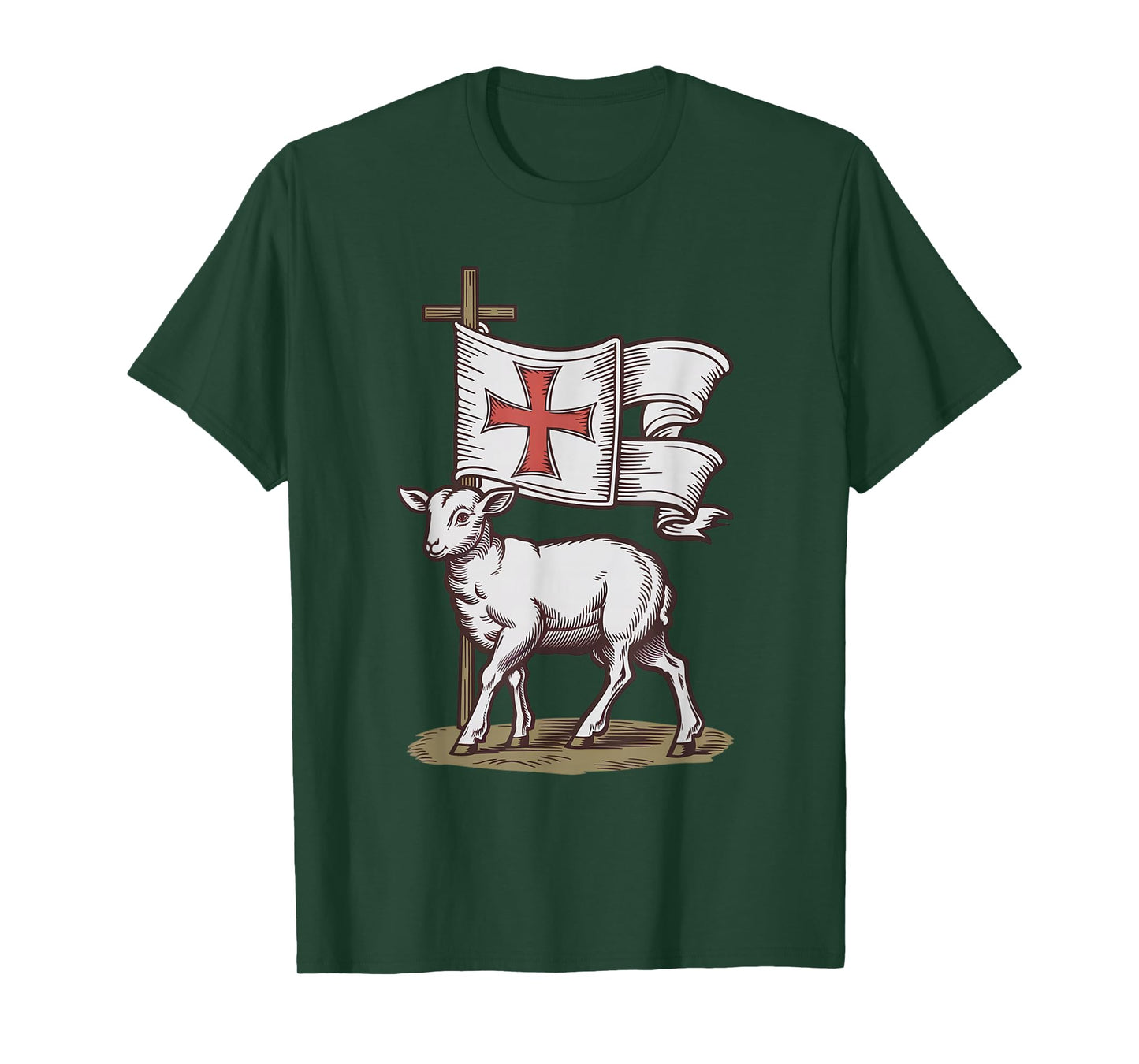 Lamb of God Christian Symbol of Faith Victory Agnus Dei T-Shirt
