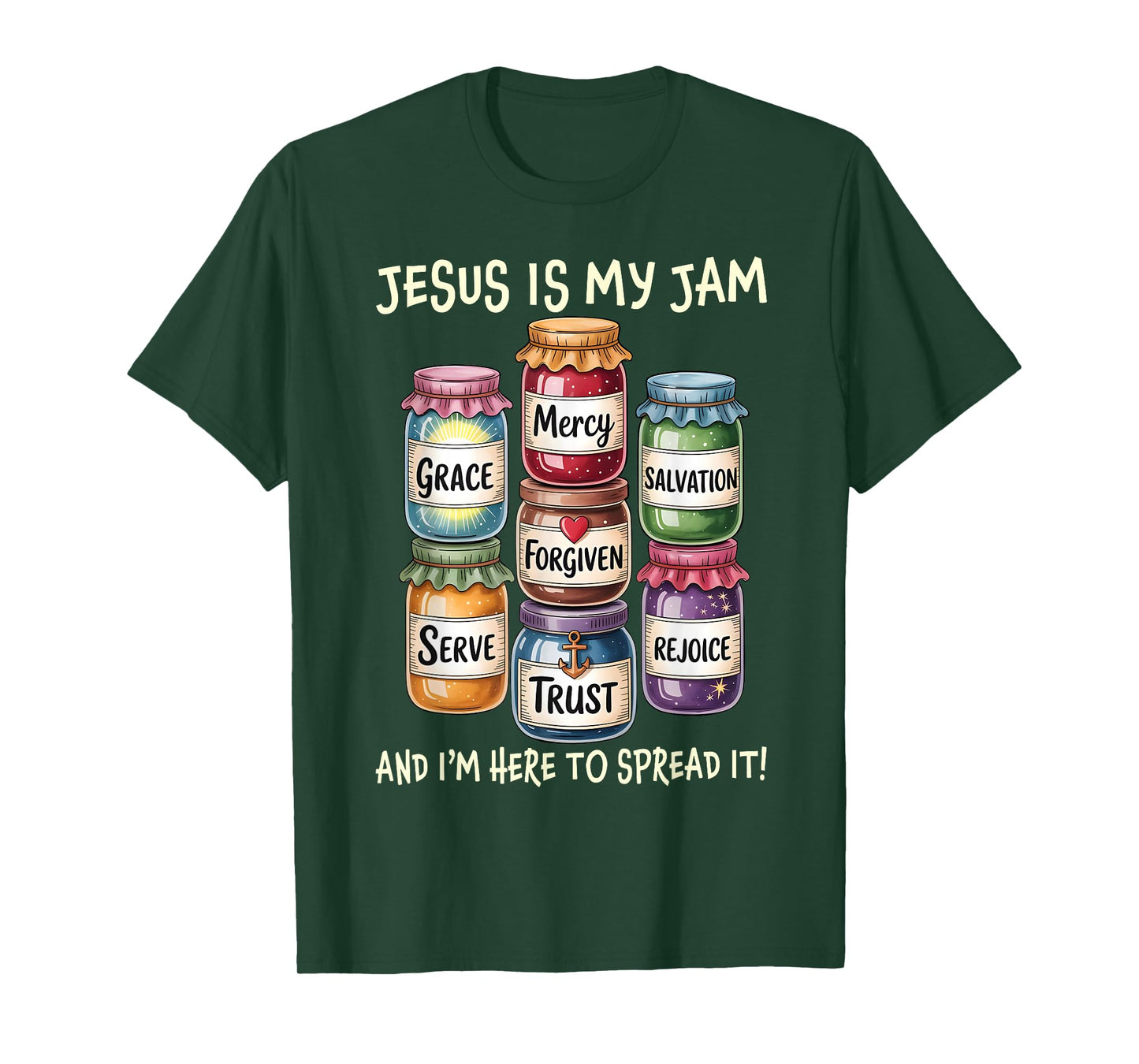 Vintage Jesus is My Jam and Im Here to Spread It Bible Verse T-Shirt
