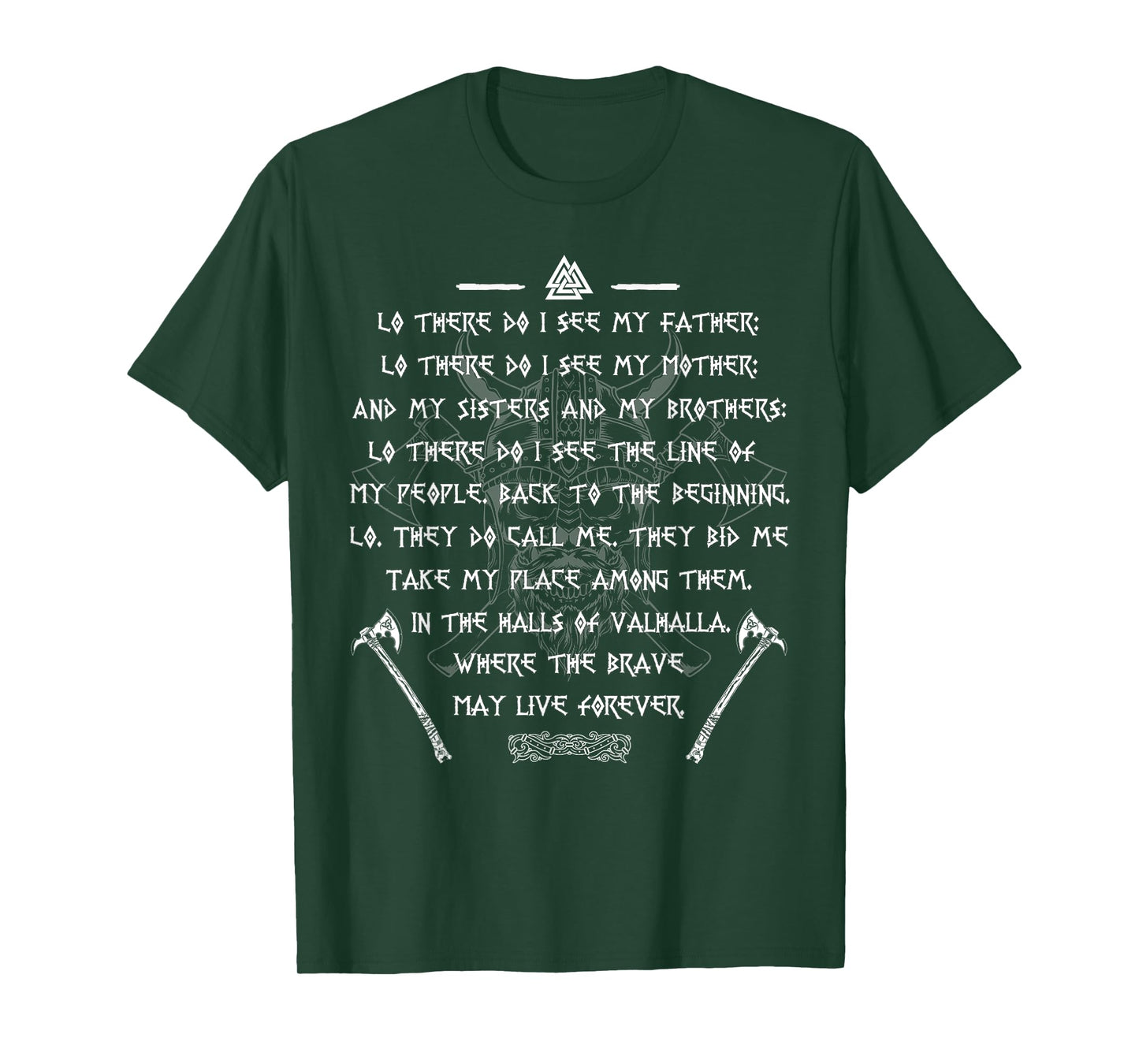 Viking Warrior Nordic Axes Prayer Before The Battle T-Shirt
