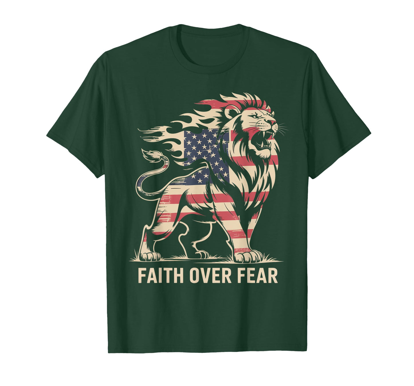 Faith Over Fear Mens T-Shirt