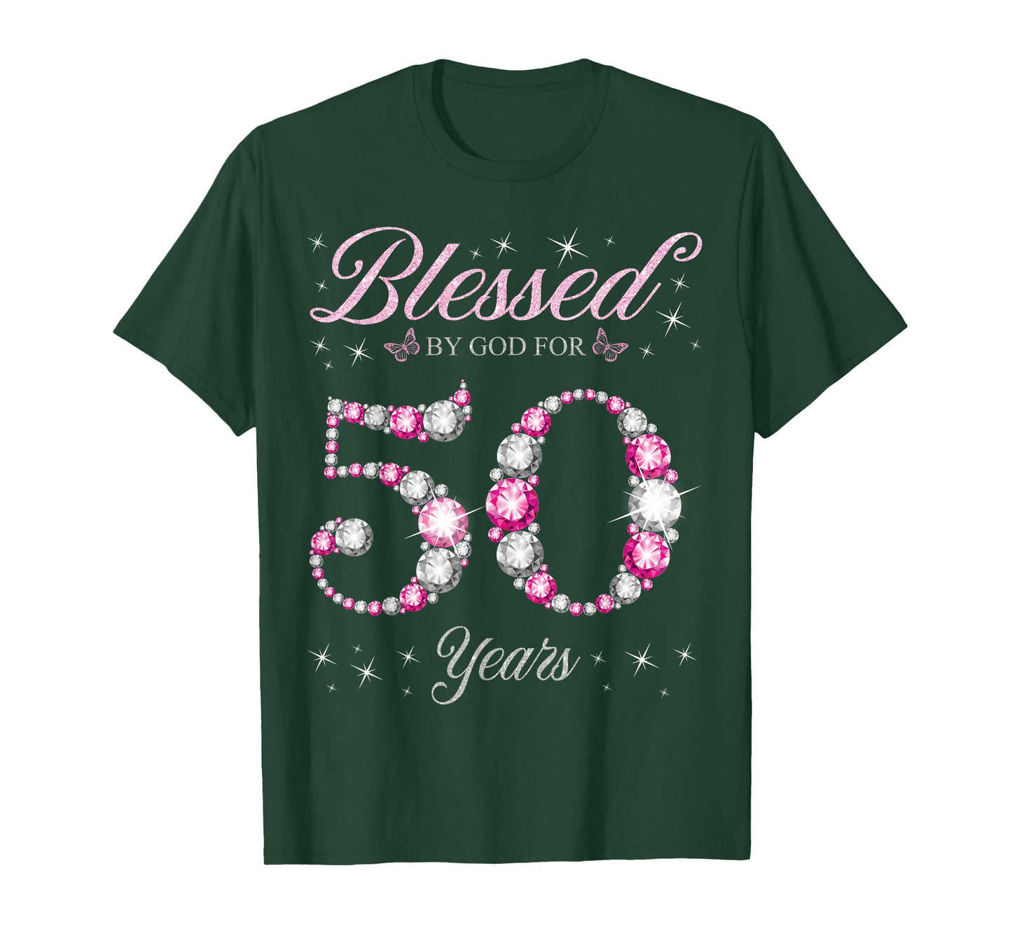 Blessed By God For 50 Years Old 50th Birthday Party T-Shirt
