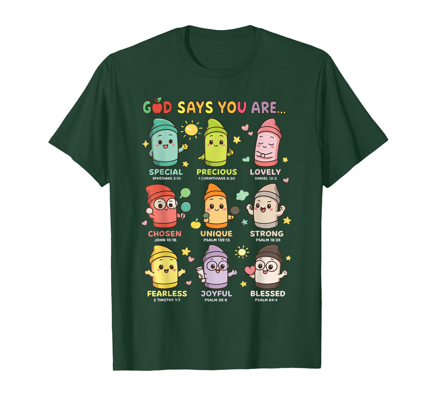 Christian Kindergarten Teacher God Says You are School Women T-Shirt