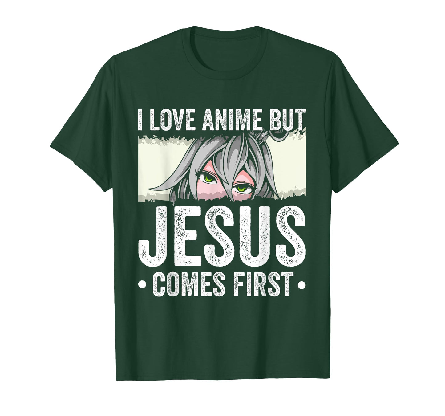 I Love Anime BUT Jesus Comes First Anime Jesus Faith T-Shirt