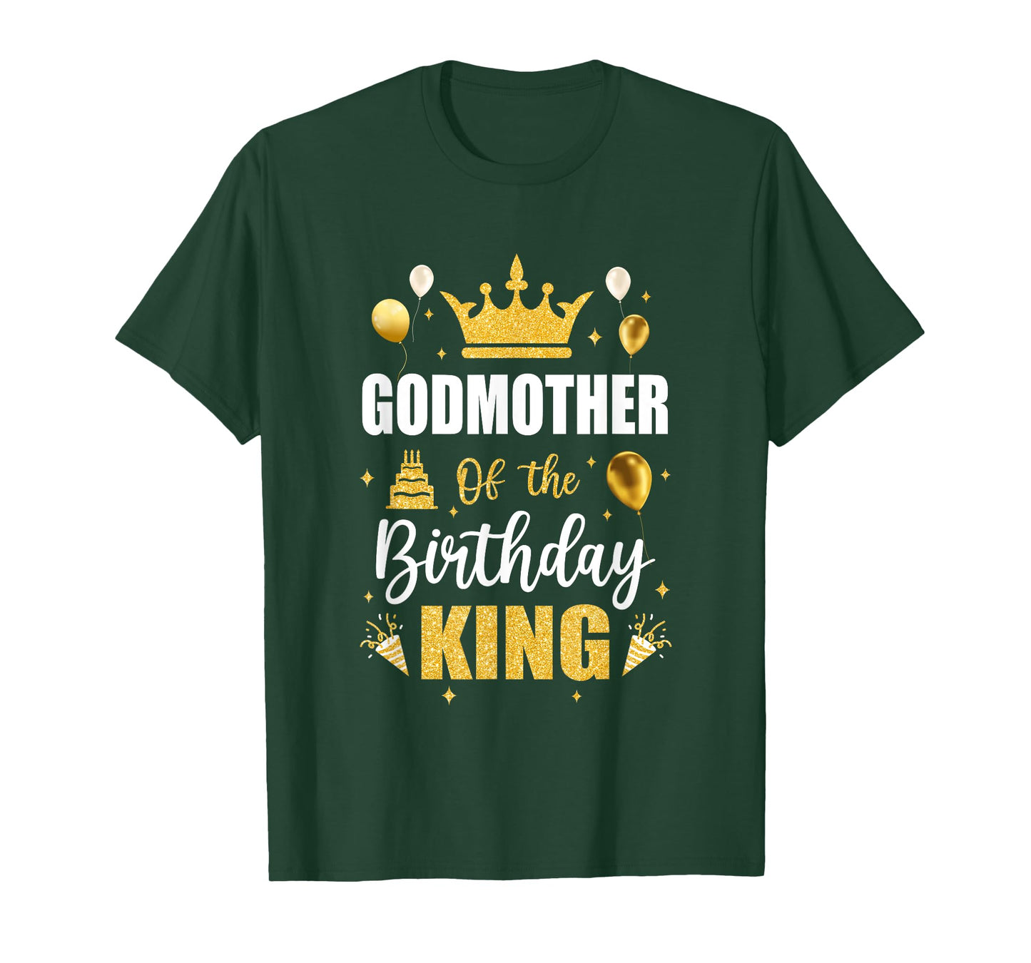 Godmother Of The Birthday King Boys Men Bday Party For Him T-Shirt