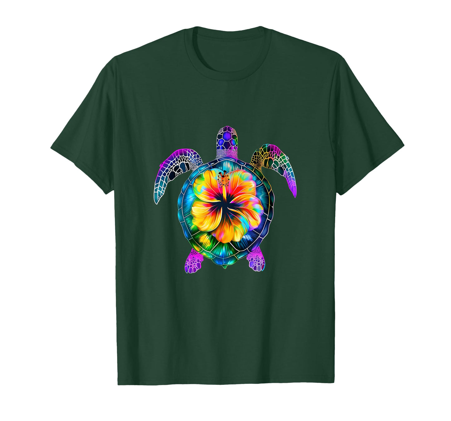 Hawaiian Tie Dye Sea Turtle Cute Hawaii For Men And Women T-Shirt
