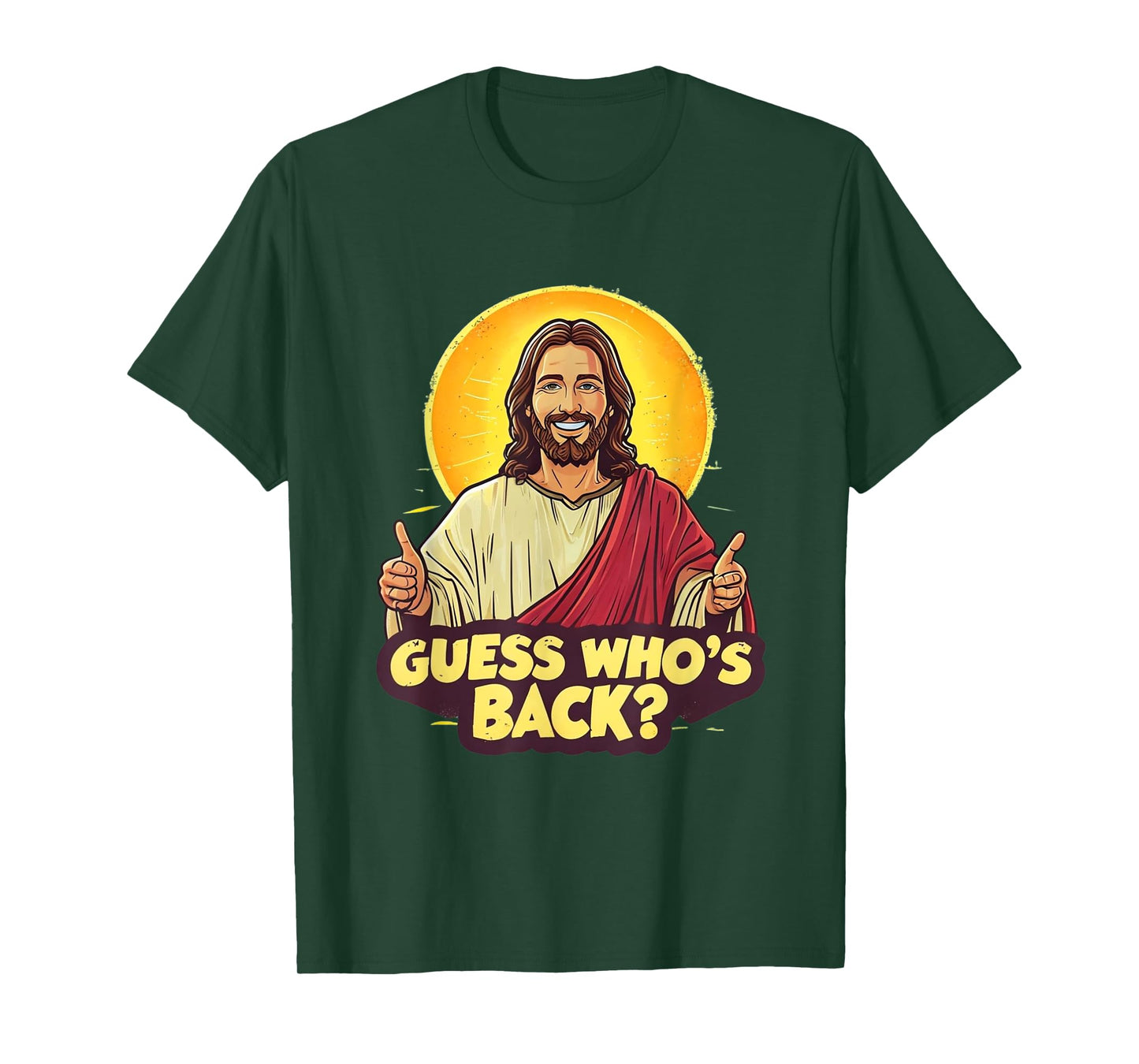 Easter Guess Whos Back Jesus Funny Religious Men Women Kids T-Shirt