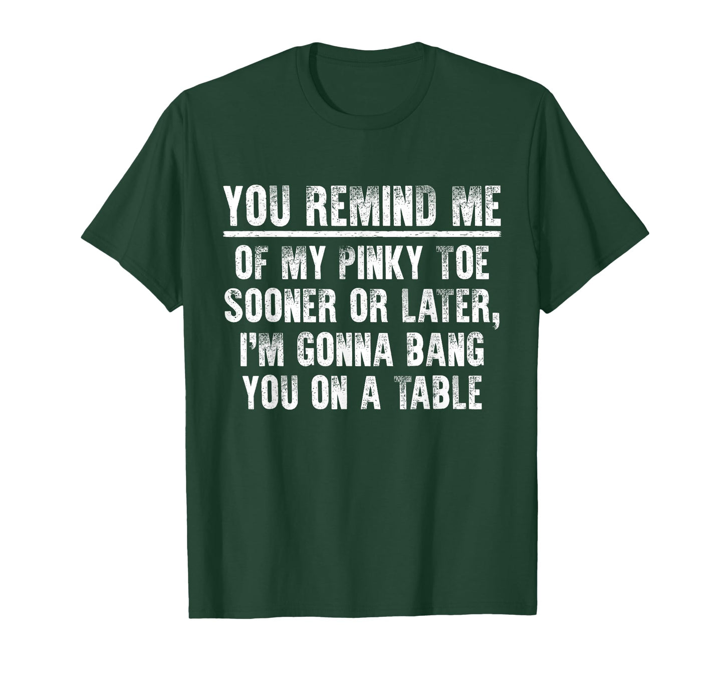 Sarcastic Hilarious You Remind Me of My Pinky Toe T-Shirt