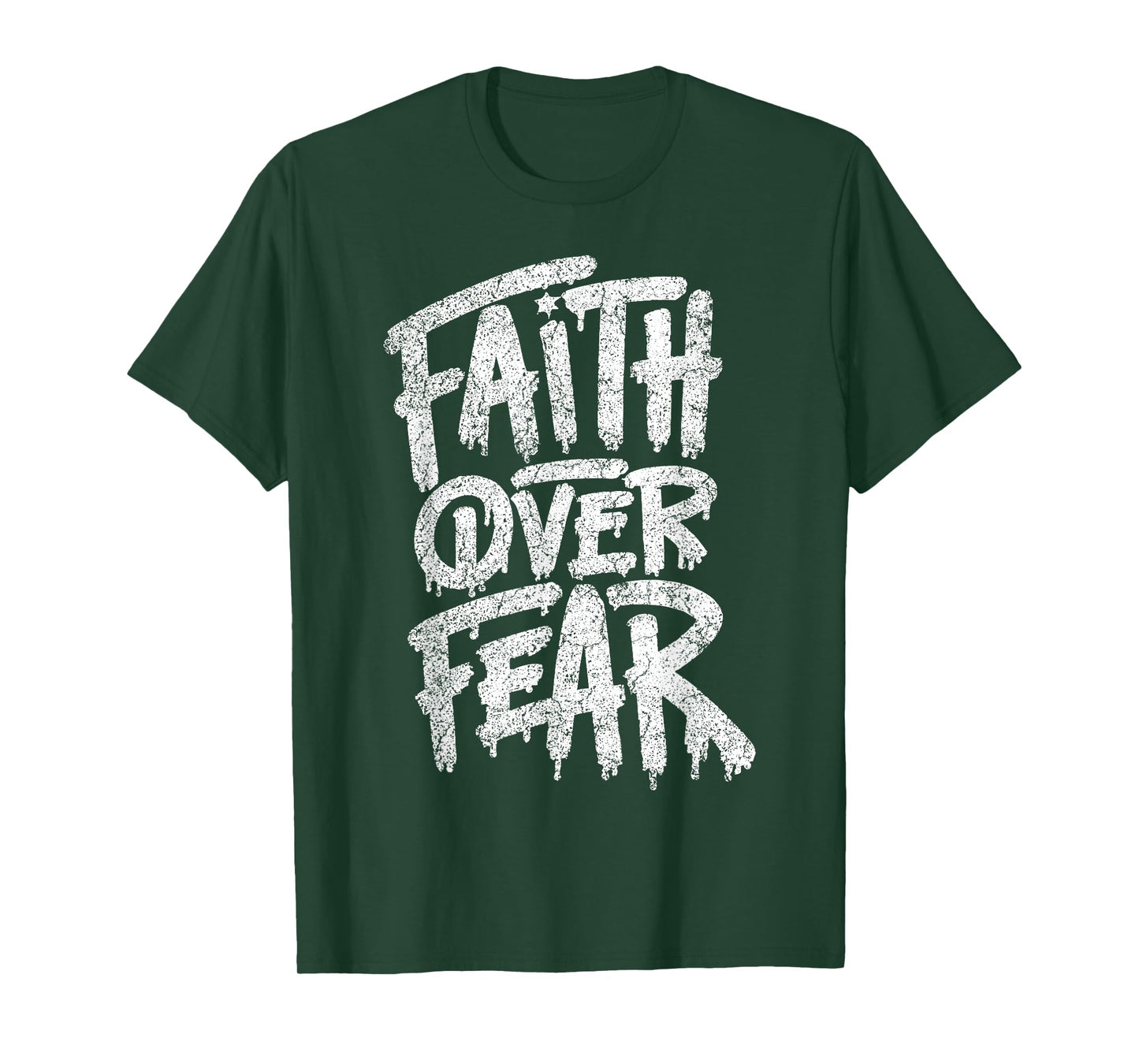 Faith Over Fear Christian Women Men Inspirational Graphic T-Shirt