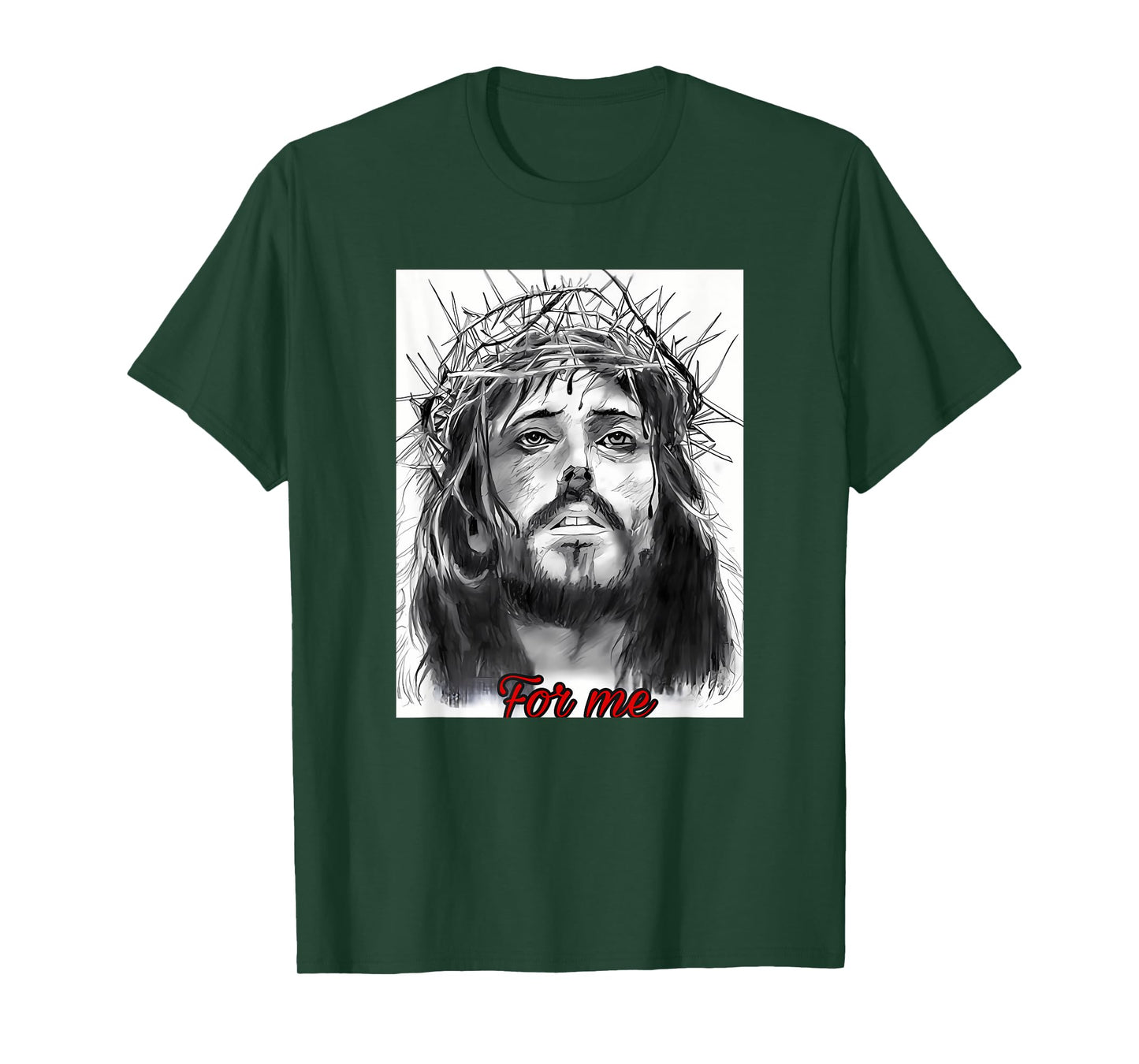 Vintage Face of Jesus with Crown for Me Christ Bible Classic T-Shirt