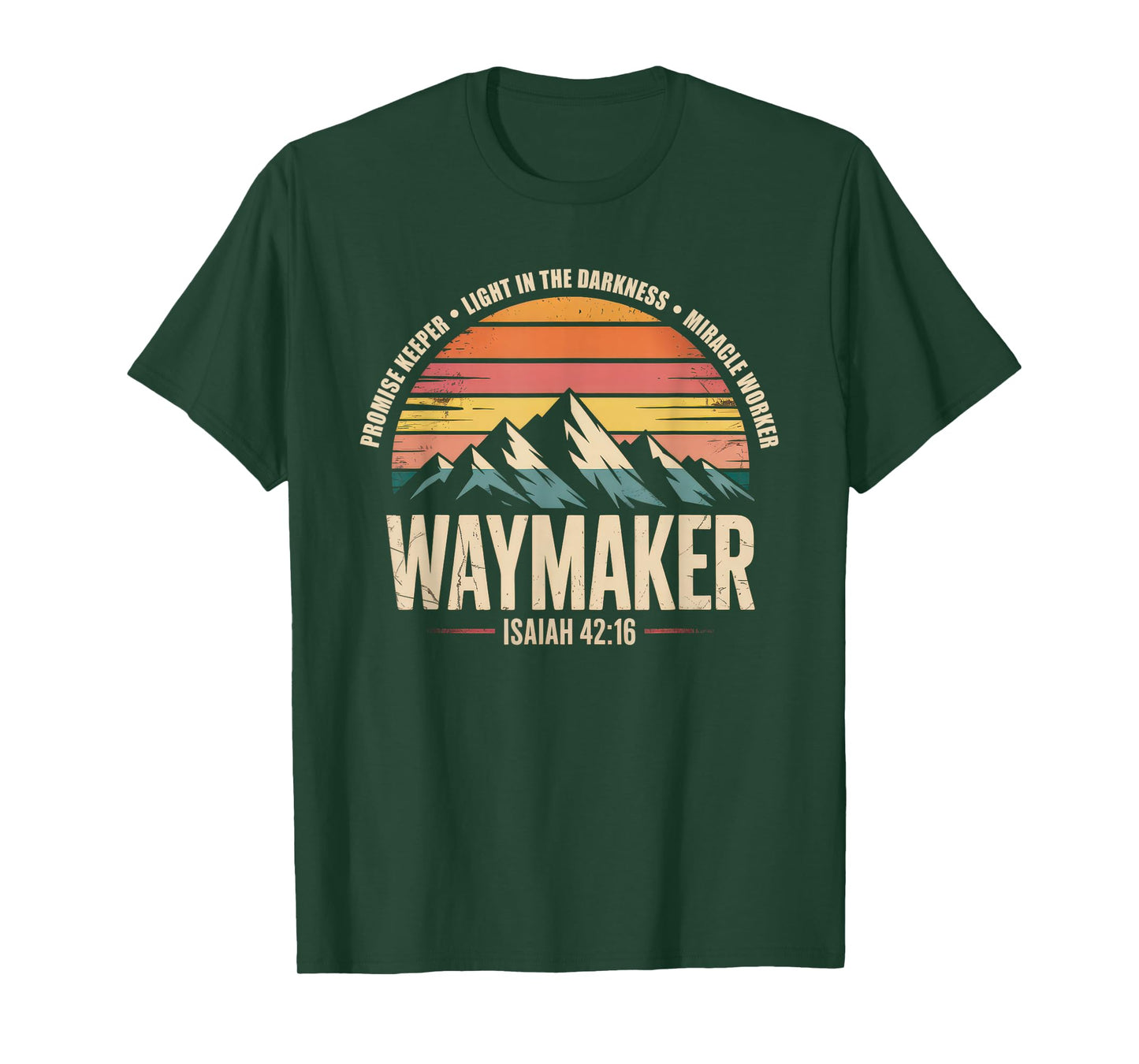 Waymaker Tshirt Promise Keeper Miracle Worker God Christian T-Shirt