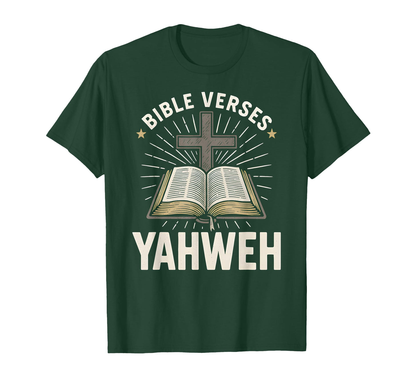 Bible Verse Yahweh Vintage Mens Christian Faith T-Shirt