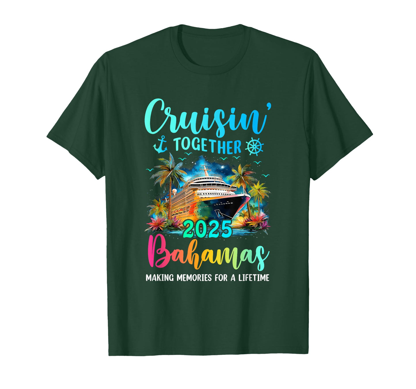 Cruisin' Together Bahamas 2025 Family Cruise Vacation T-Shirt