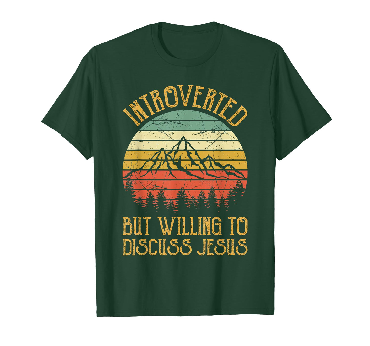 Introverted But Willing To Discuss Jesus Tshirt Christian T-Shirt
