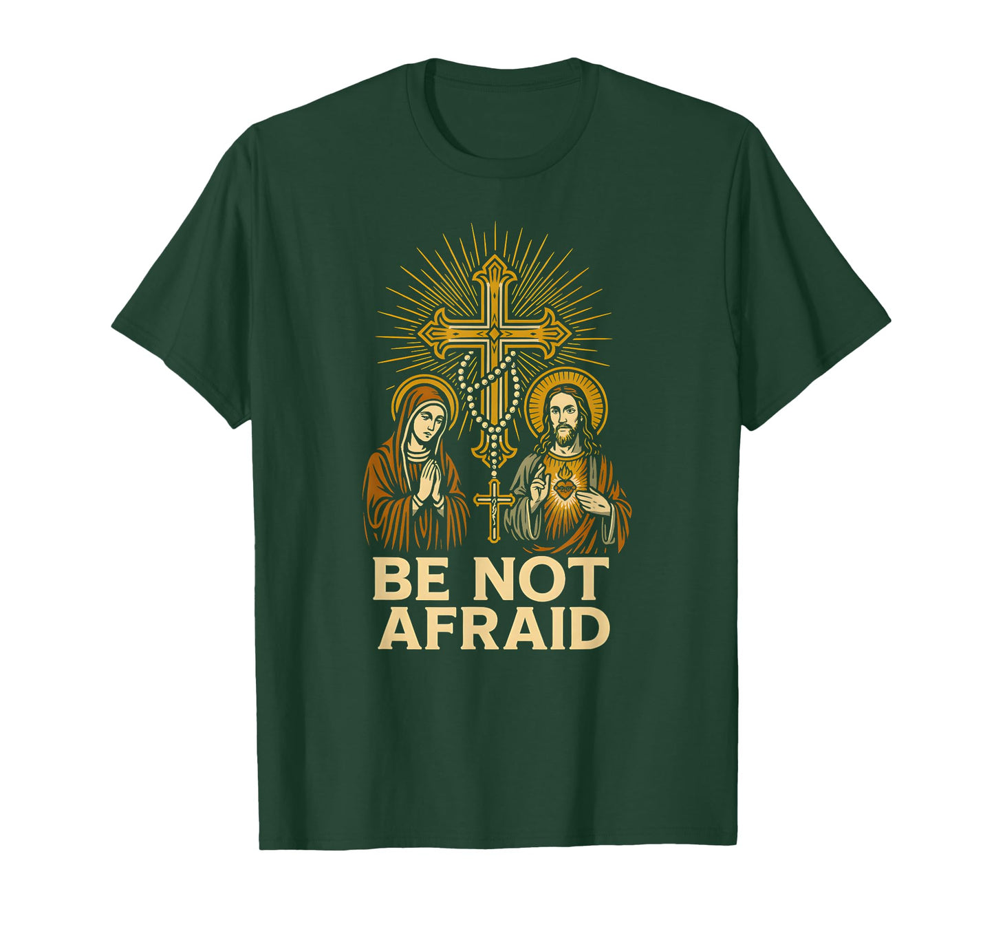 Catholic Pride Be Not Afraid Vintage Mens Surgery Recovery T-Shirt