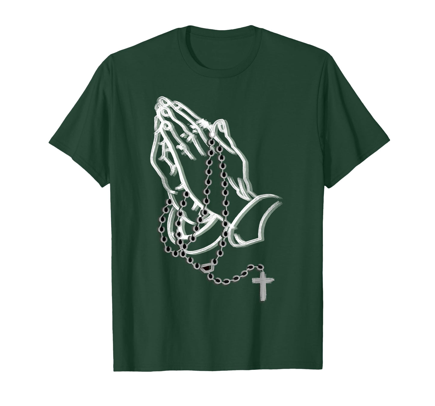 Praying hands with a rosary T-Shirt