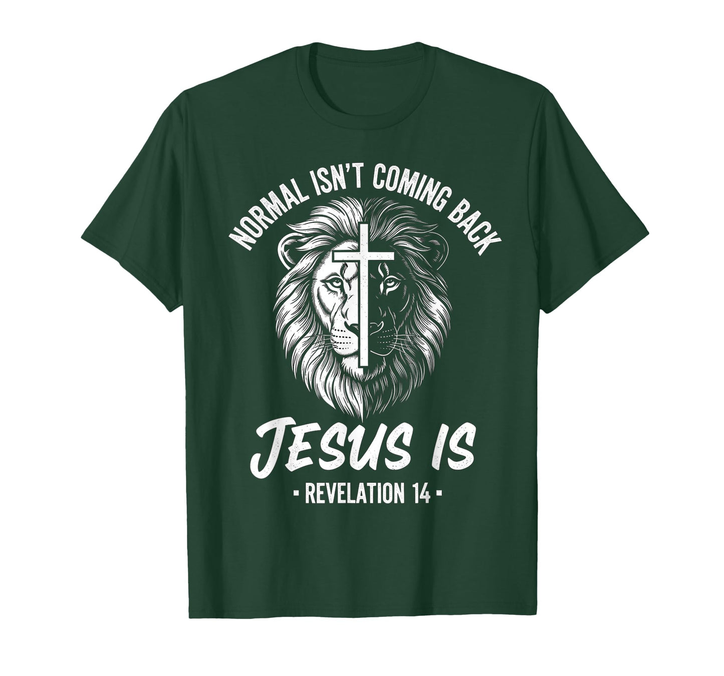 Spiritual Warfare Lion Normal Isn't Coming Back Jesus is T-Shirt