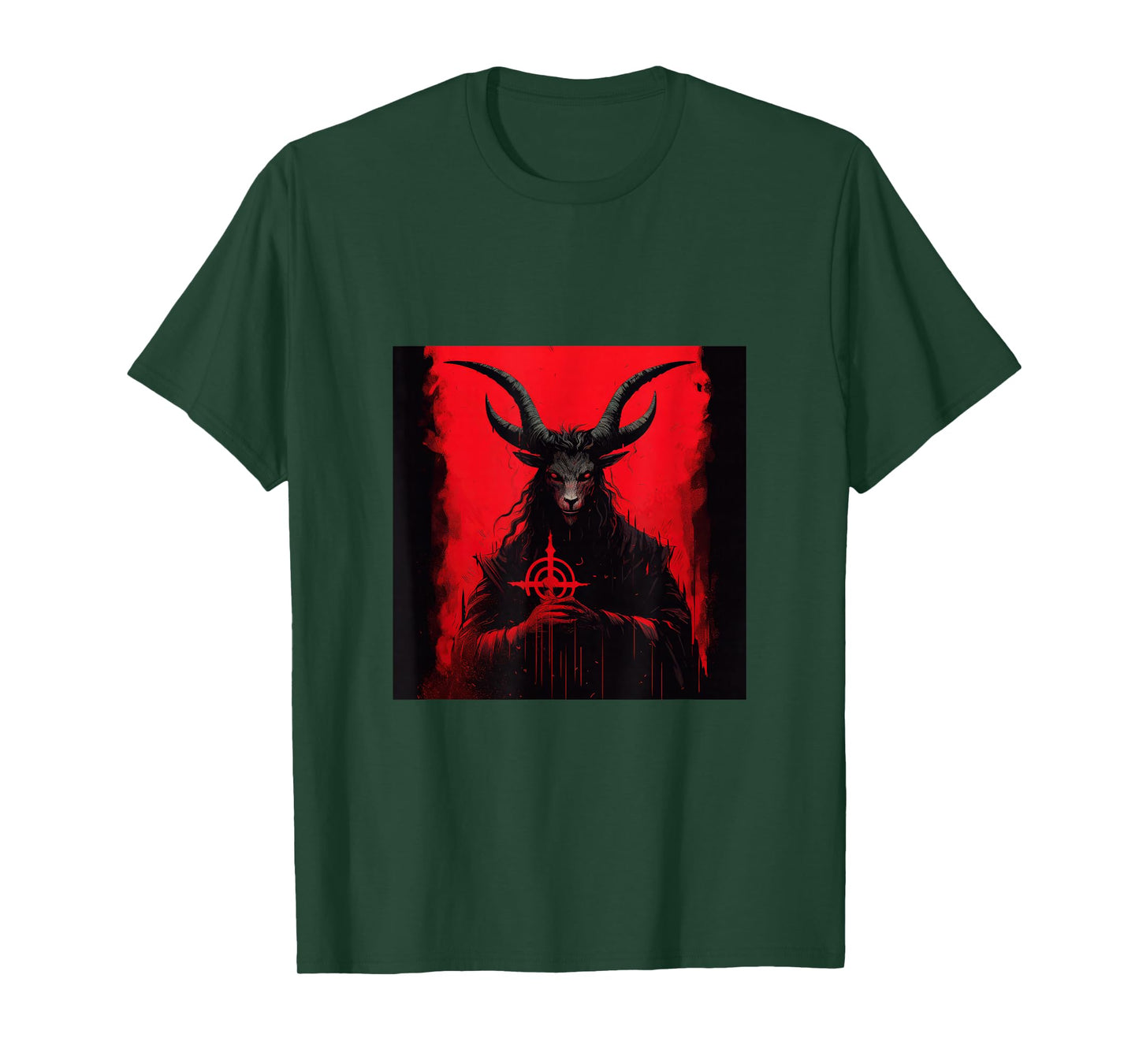 Goat AntiChrist Satanism Devil Seal Goth Occult Satan T-Shirt