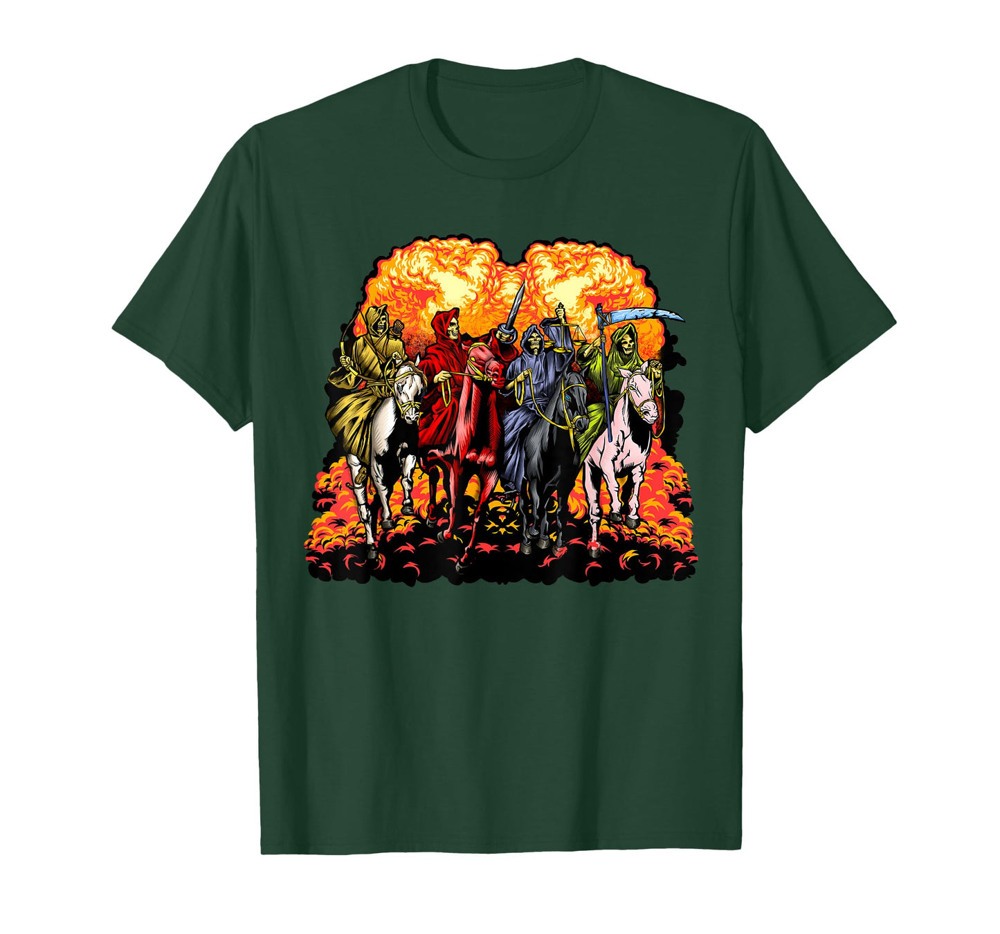 4 Horsemen Of The Apocalypse Revelation 6:1-8 Jesus Gift T-Shirt