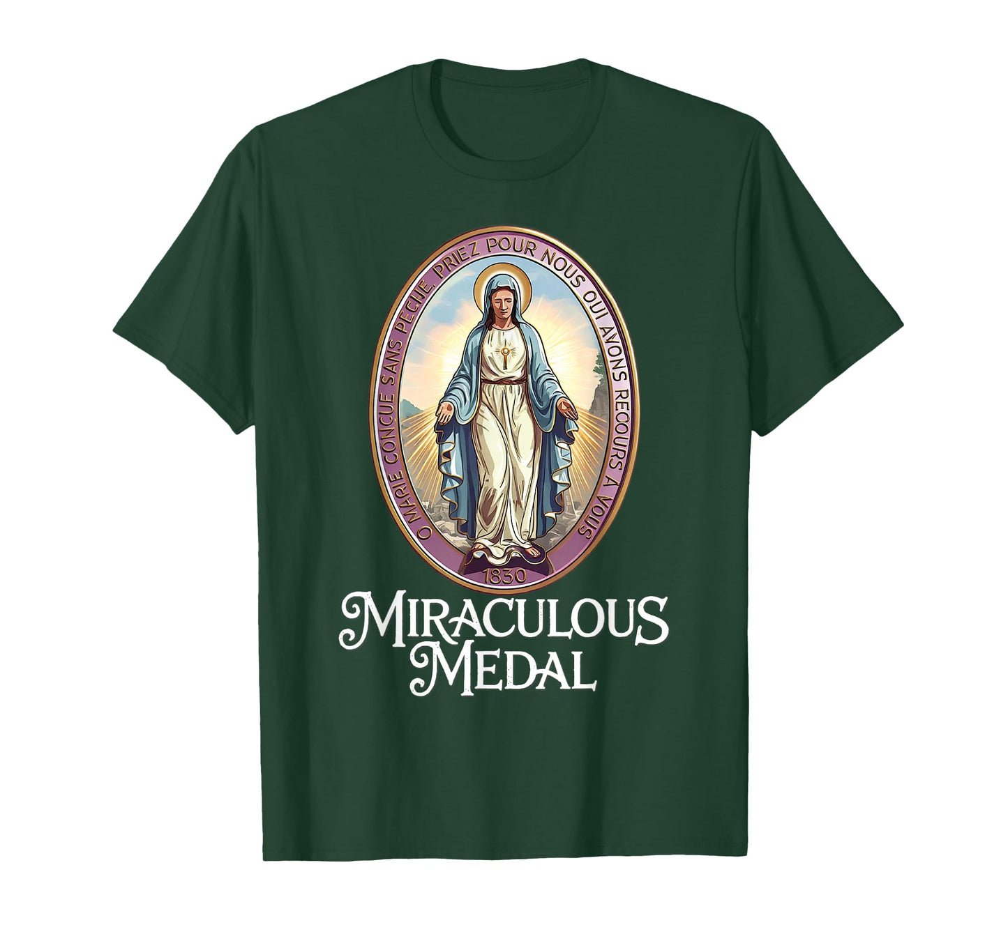 Miraculous Medal Marian Our Lady Catholic T-Shirt
