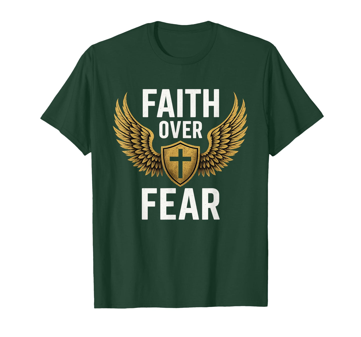 Faith Over Fear Gold T-Shirt